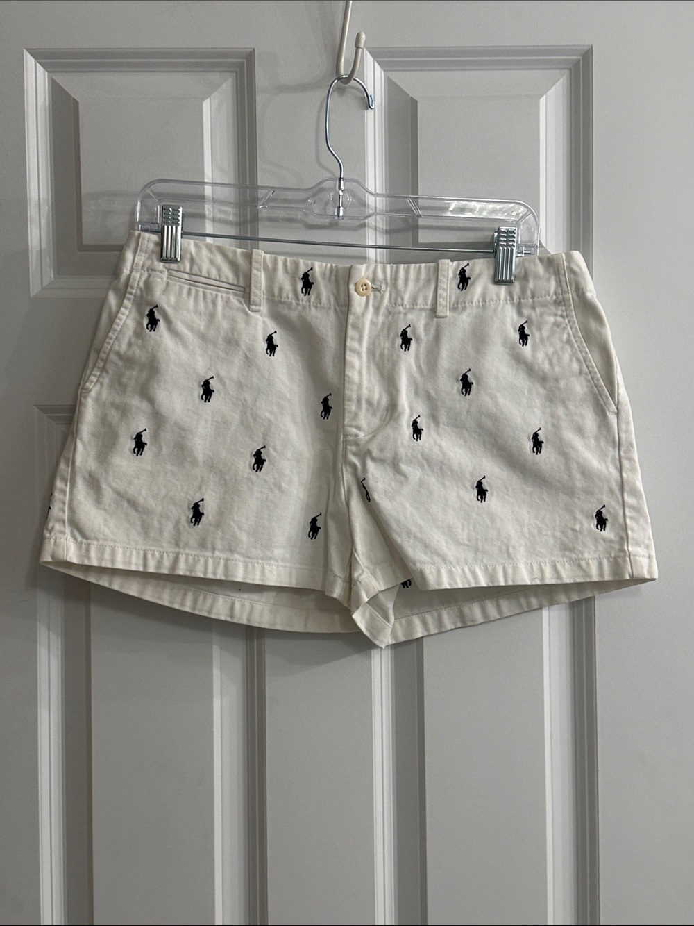 Ralph Lauren Shorts with Navy Polo Player Embroidery EUC